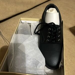 Boys All American Black Leather Shoes
